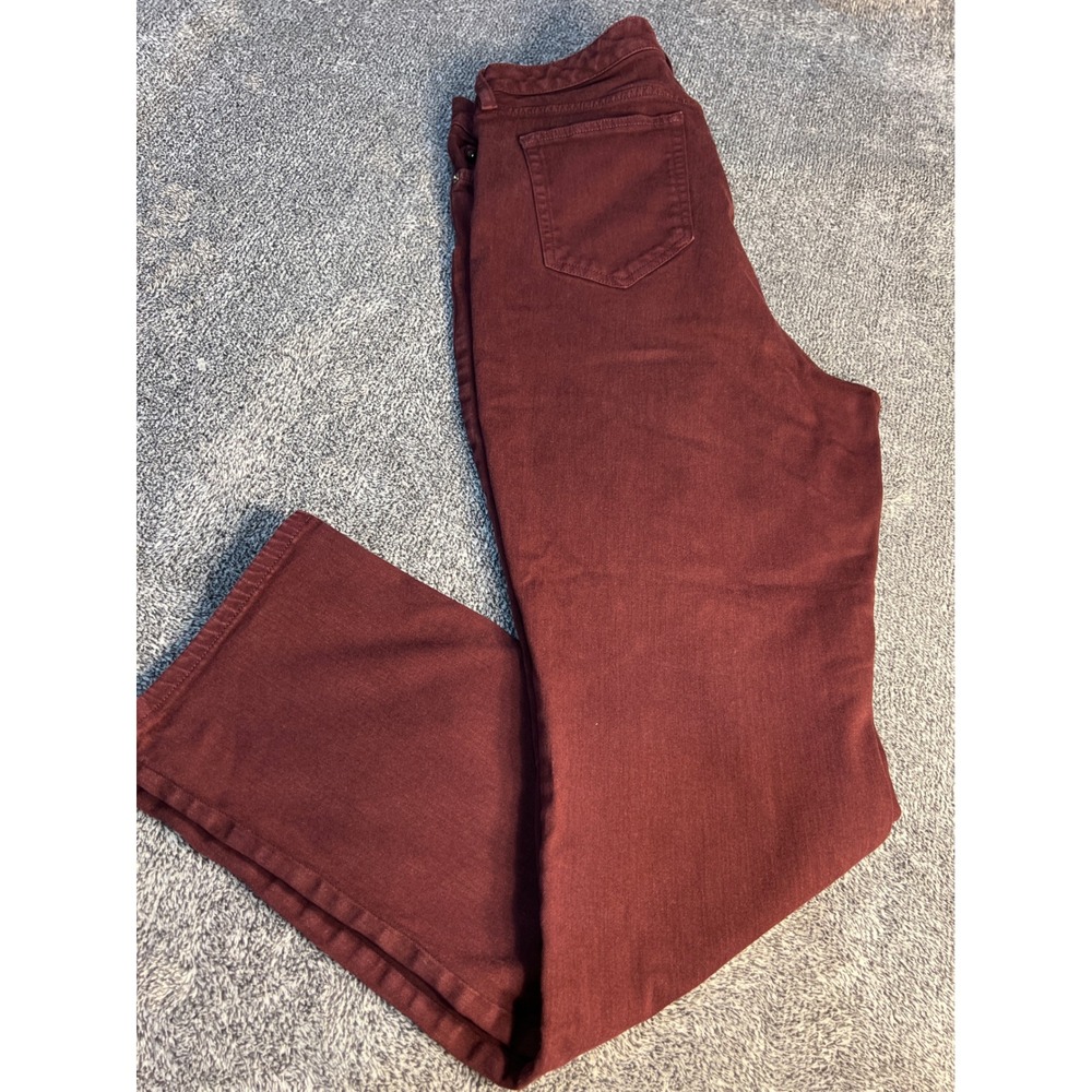 Lauren Ralph Lauren Burgundy Straight Leg Stretch Pants 16W Wine Red - Picture 14 of 16